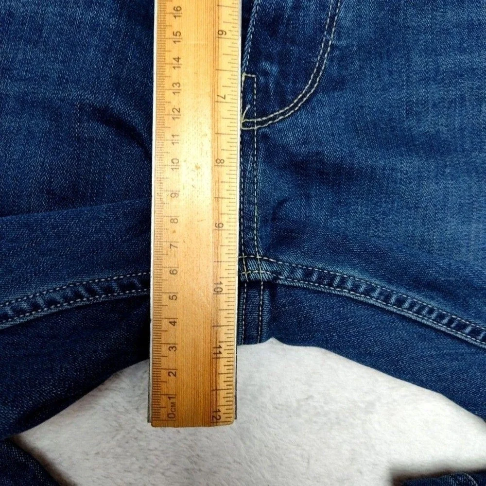 Paige Jeans Mens 33x33 Blue Lennox Straight Medium Wash Stretch Denim 5-Pocket